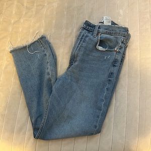 90s Abercrombie Ankle Straight Ultra High Rise Jeans